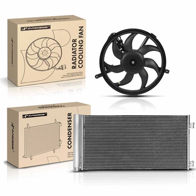 AC Condenser & Single Cooling Fan Assembly Kit