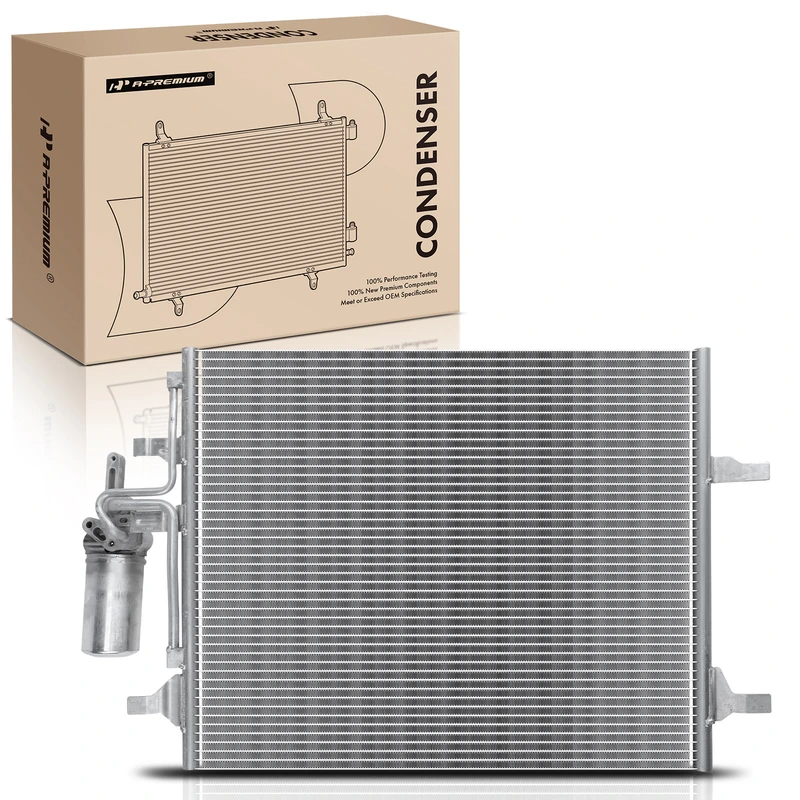 AC Condenser with Receiver Drier for Volvo S60 11-18 S80 15-16 V60 XC60 XC70