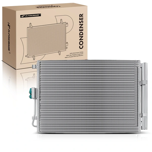 AC Condenser with Receiver Drier for 2014-2016 Kia Forte Koup