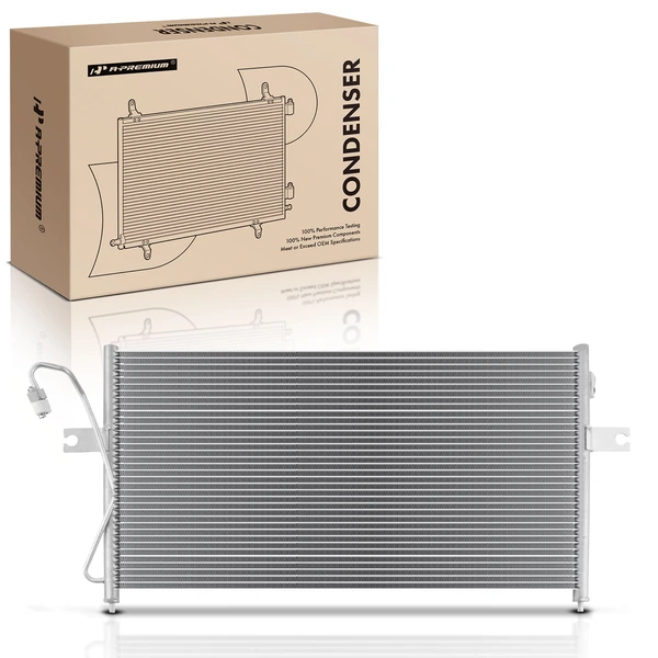 AC Condenser without Receiver Drier for 1998-2001 Nissan Frontier