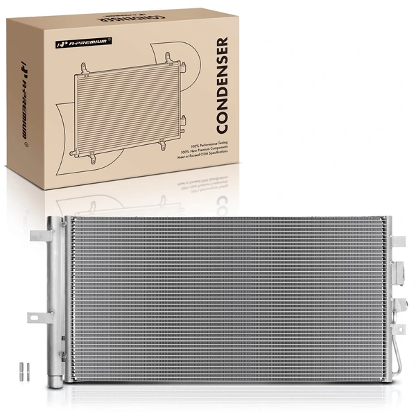 AC Condenser with Receiver Drier for Lincoln MKZ 2017-2020 V6 3.0L