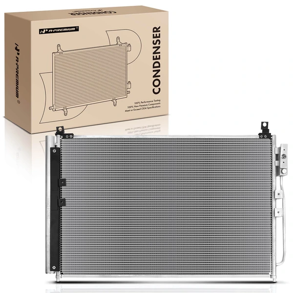 AC Condenser with Receiver Drier for 2016-2019 INFINITI Q50