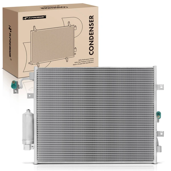 AC Condenser with Receiver Drier for Nissan Titan 2017-2019 V8 5.6L