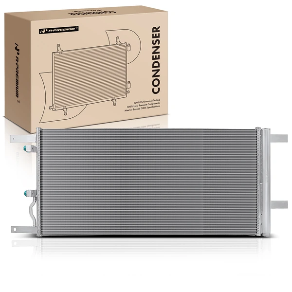 AC Condenser with Receiver Drier for Ford F-250 F-350 F-450 Super Duty