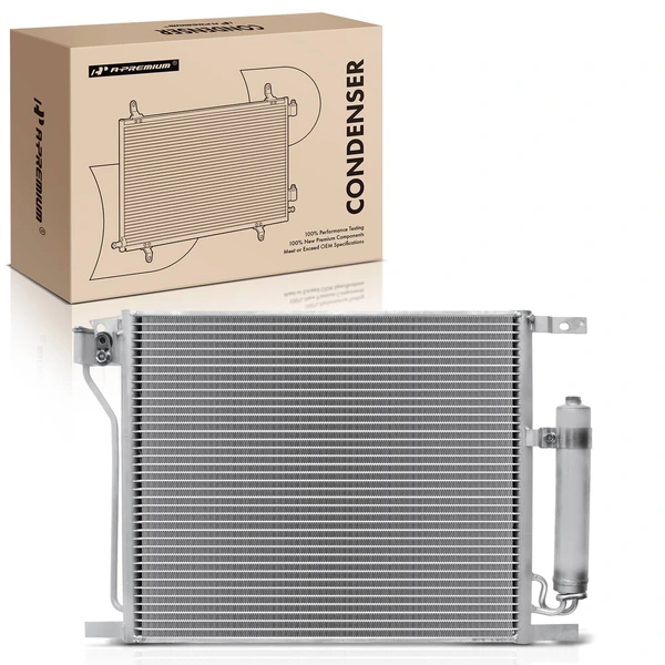 AC Condenser with Receiver Drier for 2017-2019 Nissan Sentra