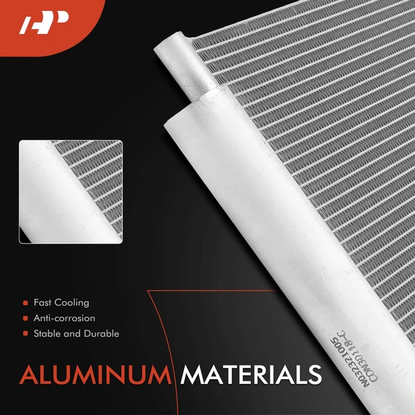 AC Condenser with Receiver Drier & Bracket for Volvo XC40 2019-2020 L4 2.0L