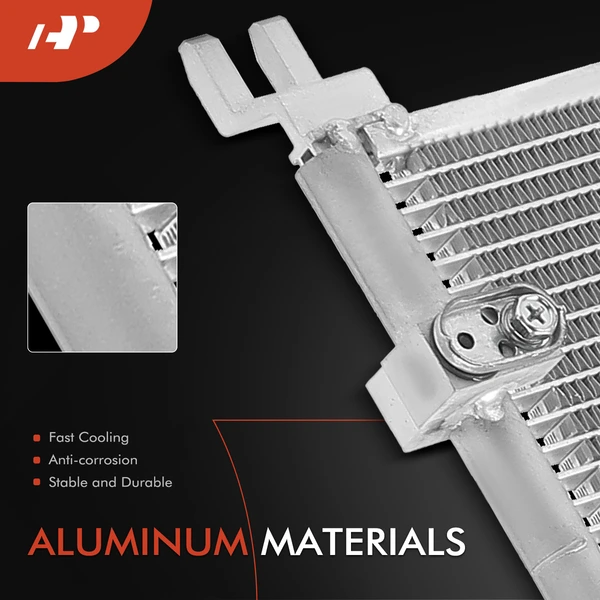 AC Condenser with Receiver Drier for Subaru Ascent 2019-2023 H4 2.4L