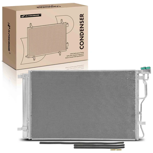 AC Condenser with Receiver Drier & Bracket for 2018-2021 Hyundai Kona