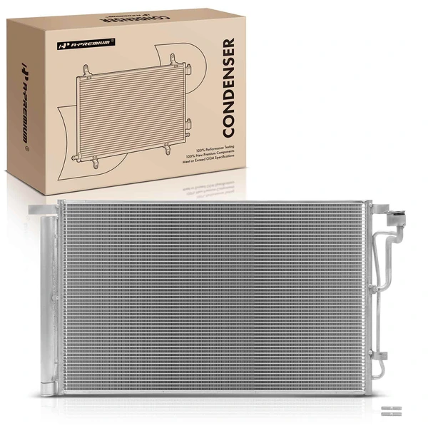 AC Condenser with Receiver Drier & Bracket for 2019-2023 Kia Forte