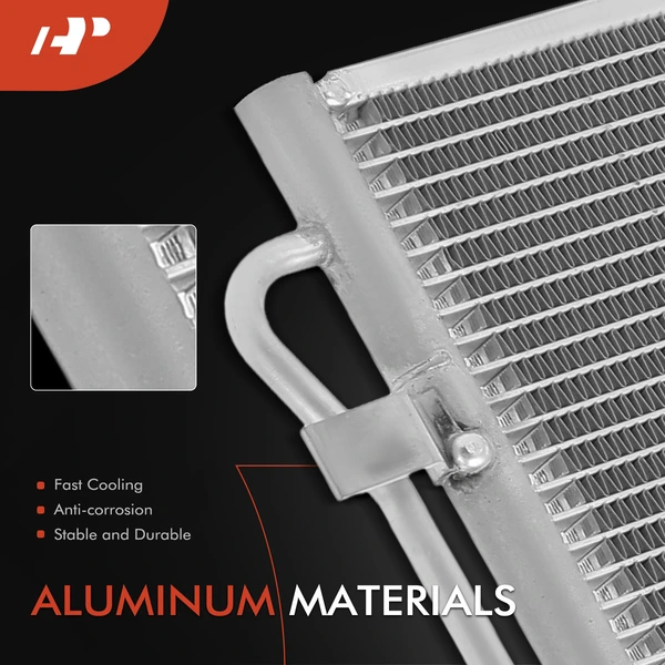 AC Condenser with Receiver Drier & Bracket for Kia Forte 2019-2023 L4 2.0L Sedan