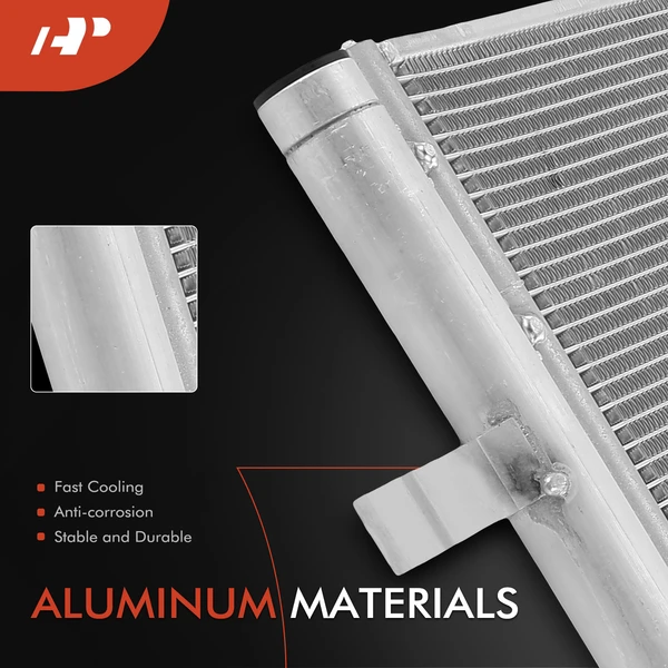 AC Condenser with Receiver Drier & Bracket for Nissan Rogue 2021-2023 1.5L 2.5L