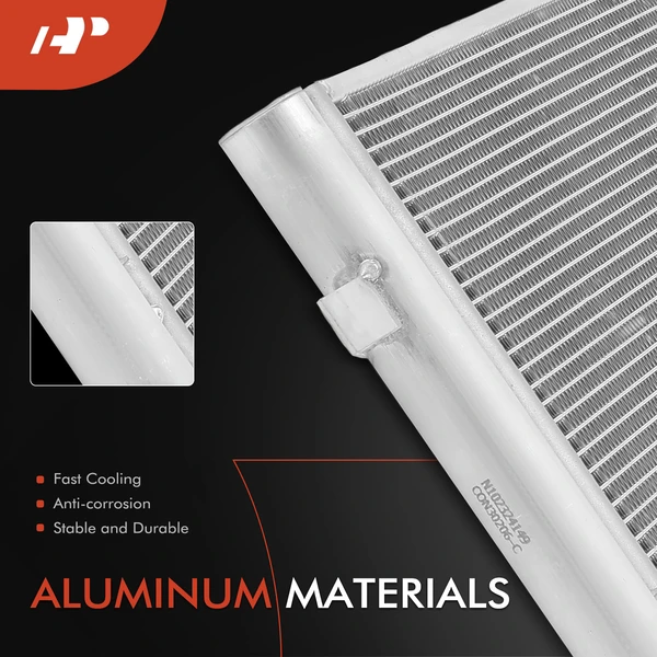 AC Condenser with Receiver Drier & Bracket for Kia Seltos 2021-2023 L4 1.6L