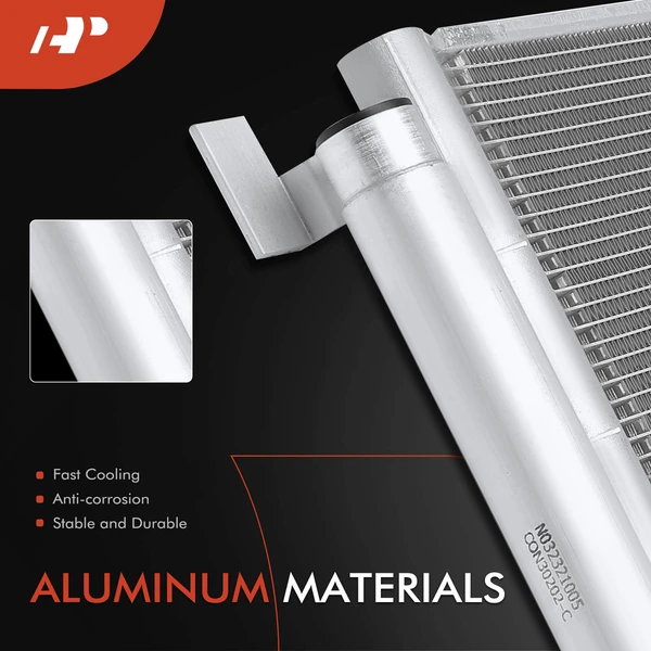 AC Condenser with Receiver Drier & Bracket for Toyota Highlander Sienna L4 2.5L