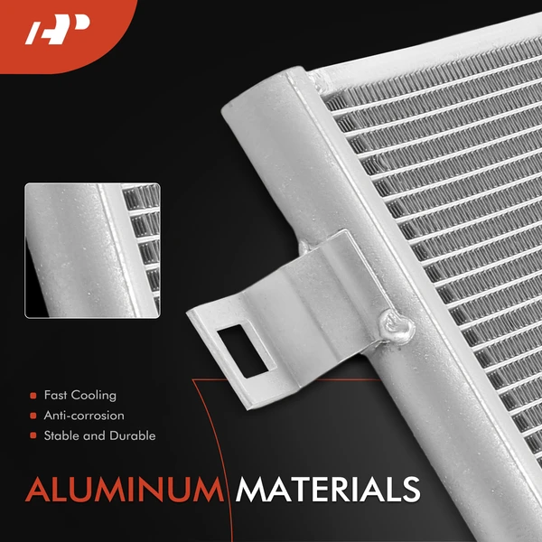 AC Condenser with Receiver Drier & Bracket for Cadillac XT5 XT6 Blazer GMC