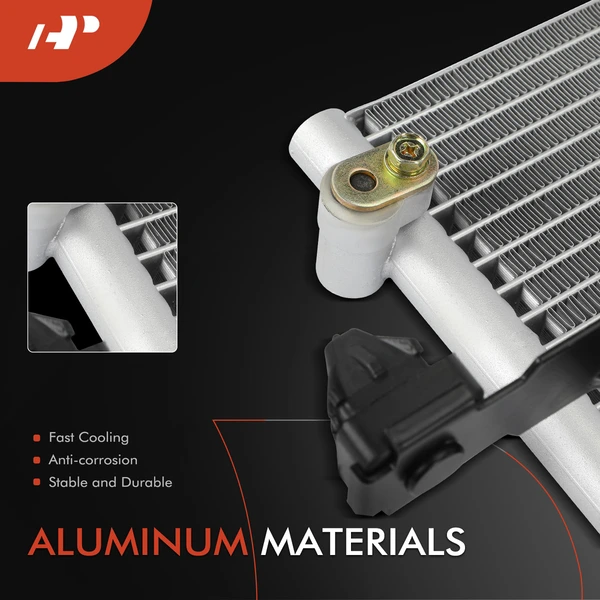 AC Condenser with Drier & Bracket for Toyota Tundra 2022-2024