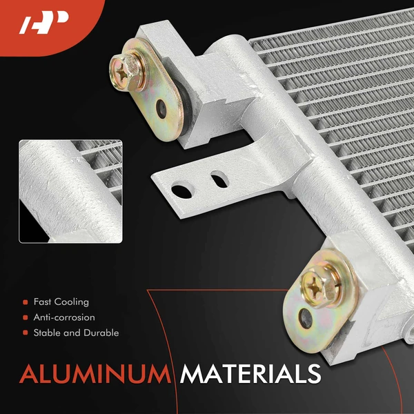 AC Condenser with Drier & Bracket for Kia EV6 2022-2024 Niro EV 2023-2024