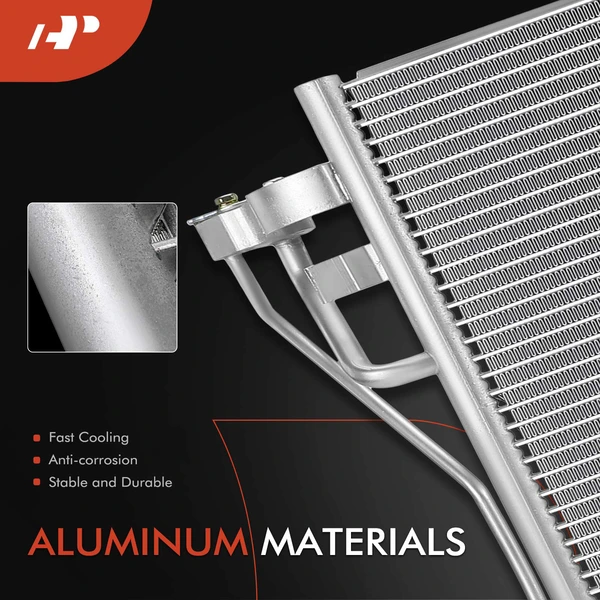 AC Condenser with Receiver Drier & Bracket for Hyundai Sonata SE SEL 2023 L4 2.5L Sedan