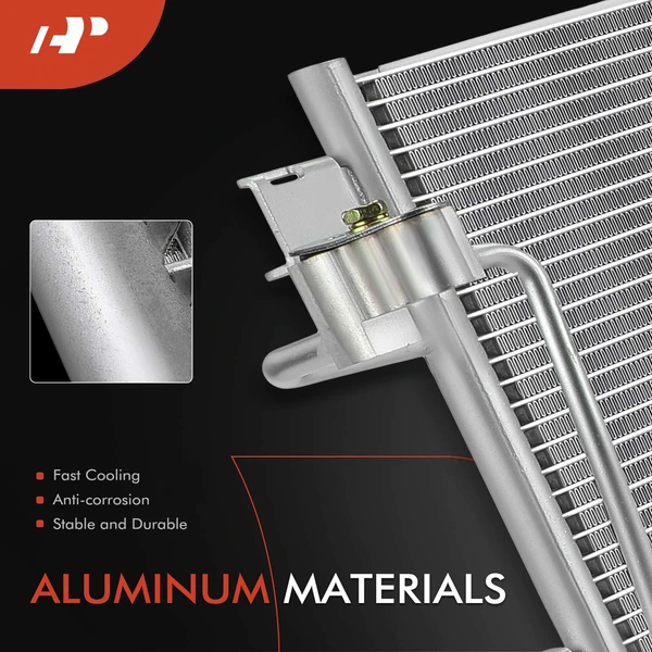 AC Condenser with Receiver Drier & Bracket for Hyundai Sonata 2023 L4 1.6L Turbocharged