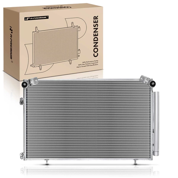 AC Condenser with Receiver Drier for Toyota Highlander 2001-2007 2.4L 3.0L 3.3L