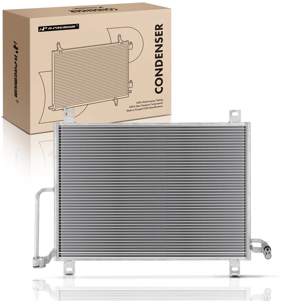 AC Condenser without Receiver Drier for Chevy GMC Buick Isuzu Olds Saab