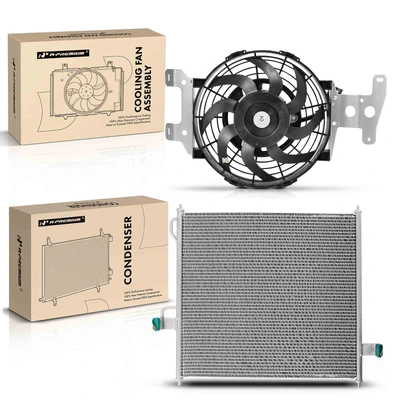 AC Condenser & Single Cooling Fan Assembly Kit