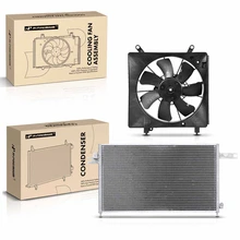 AC Condenser & Single Cooling Fan Assembly Kit