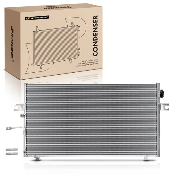 AC Condenser without Receiver Drier for 2002-2003 Nissan Maxima