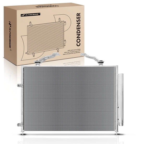 AC Condenser with Receiver Drier for 2001-2006 Acura MDX