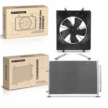 AC Condenser & Single Cooling Fan Assembly Kit