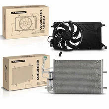 AC Condenser & Single Cooling Fan Assembly Kit
