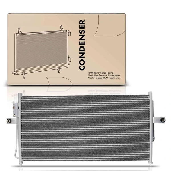 AC Condenser with Receiver Drier for Nissan Frontier Xterra 2003-2004 2.4L 3.3L