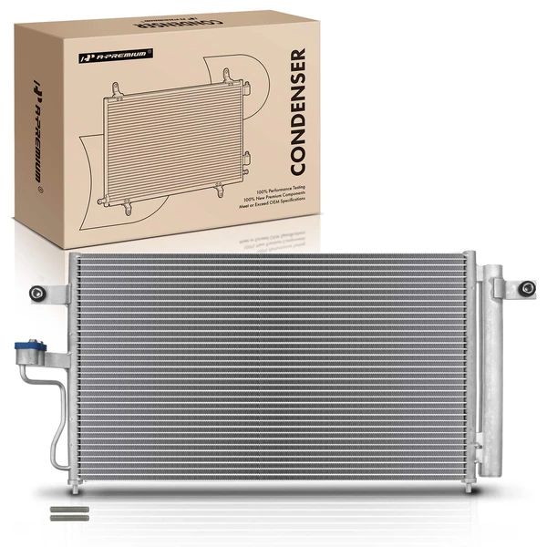 AC Condenser with Receiver Drier for 2000-2005 Hyundai Accent