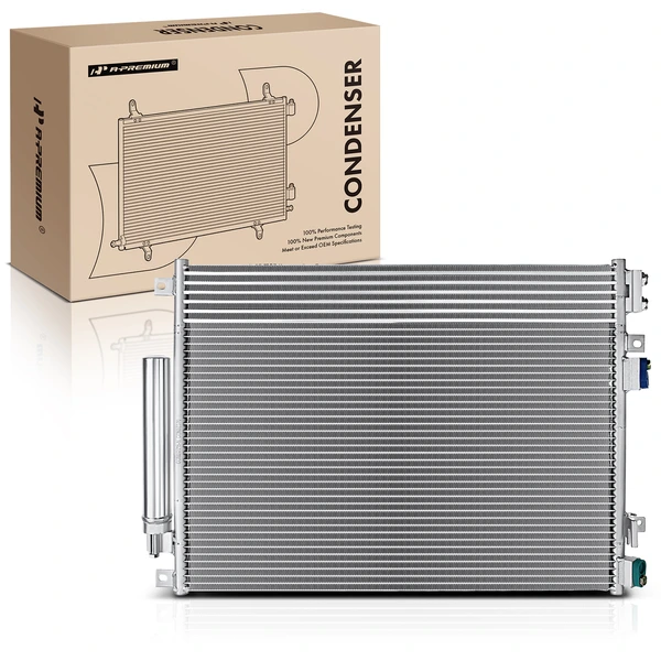 AC Condenser with Receiver Drier for 2006 2008-2010 2012 2014 Chrysler 300