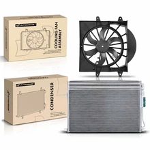 AC Condenser & Single Cooling Fan Assembly Kit