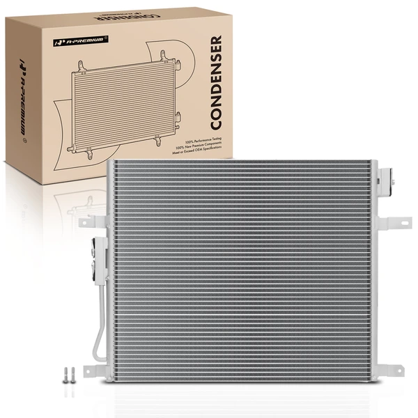 AC Condenser without Receiver Drier for Jeep Grand Cherokee 2004 4.0L 4.7L