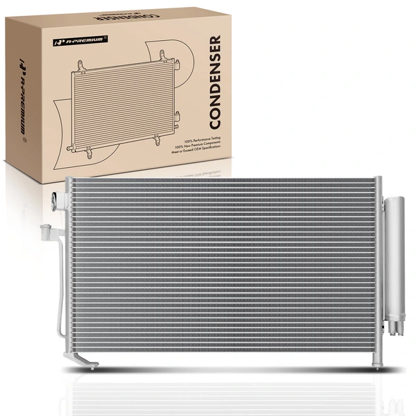 AC Condenser with Receiver Drier for Subaru Forester 2003-2008 H4 2.5L