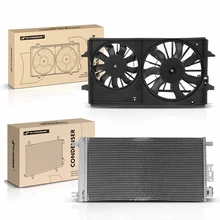 AC Condenser & Dual Cooling Fan Assembly Kit