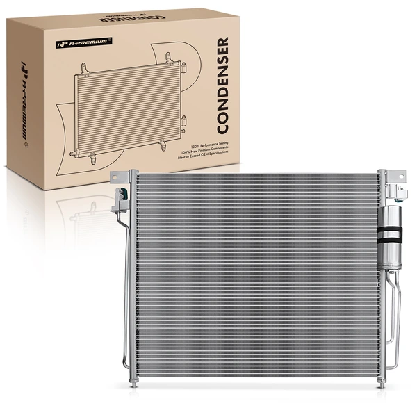 AC Condenser with Receiver Drier for 2005-2019 Nissan Frontier