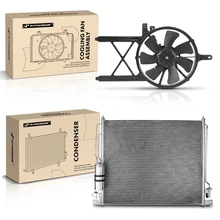 AC Condenser & Single Cooling Fan Assembly Kit