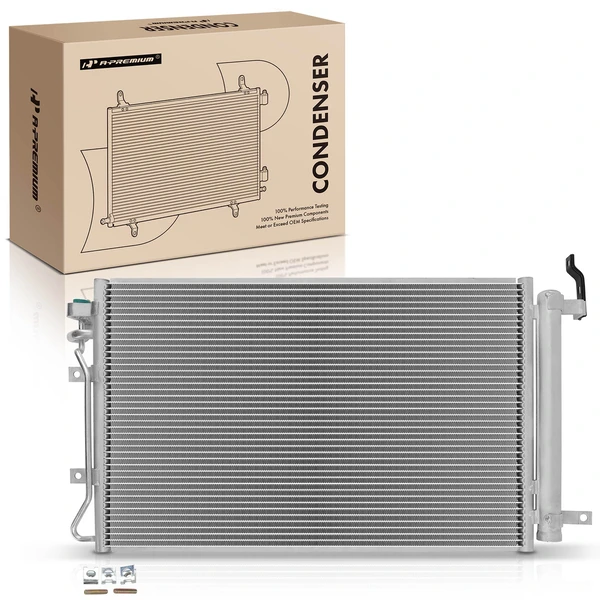 AC Condenser with Receiver Drier for 2005-2009 Kia Spectra5