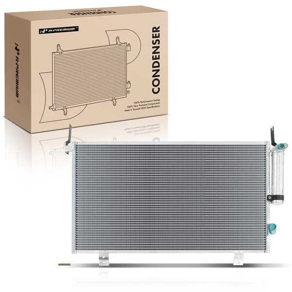 AC Condenser with Receiver Drier for 2004-2008 2010-2011 Mitsubishi Endeavor