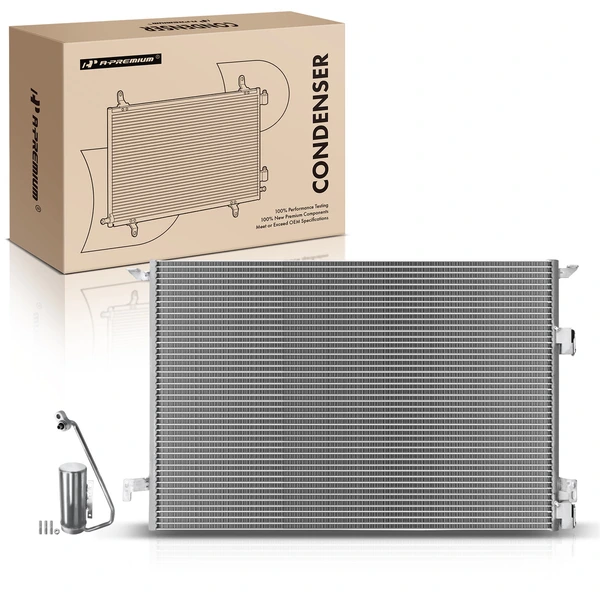 AC Condenser with Receiver Drier for Saab 9-3 2003-2011 9-3X 2010-2011