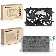 AC Condenser & Dual Cooling Fan Assembly Kit
