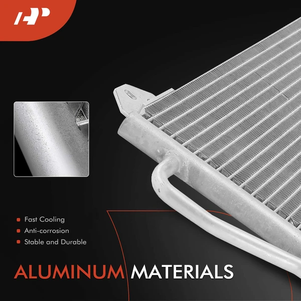 AC Condenser without Receiver Drier for Dodge Sprinter 2500 3500 Freightliner