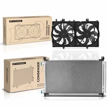 AC Condenser & Dual Cooling Fan Assembly Kit