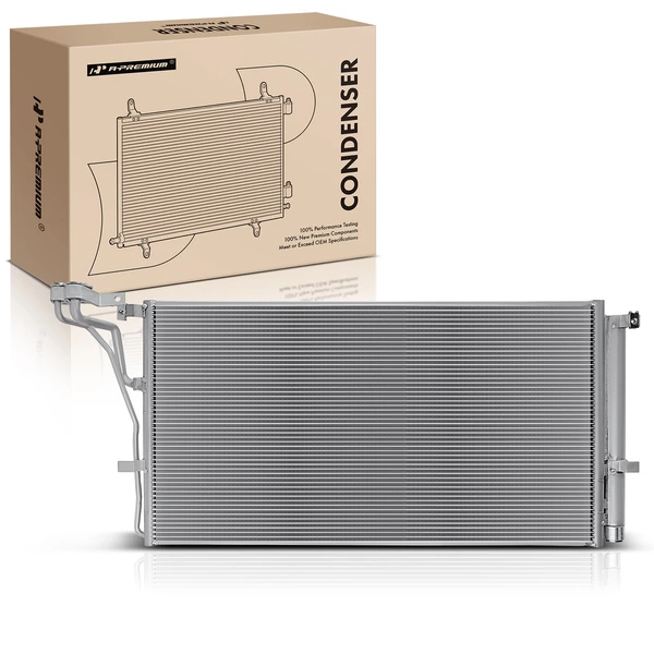 AC Condenser with Receiver Drier for Hyundai Genesis Coupe 2013-2016 V6 3.8L