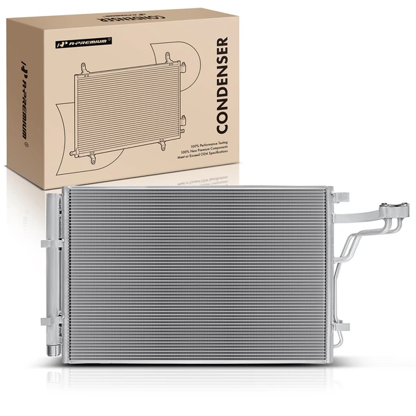 AC Condenser with Receiver Drier for Kia Soul 2014 2015 2016 1.6L 2.0L