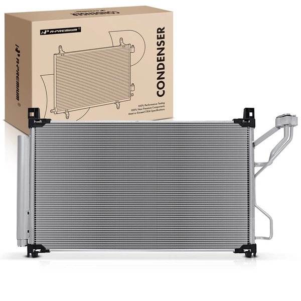 AC Condenser with Receiver Drier for 2015-2017 Hyundai Sonata