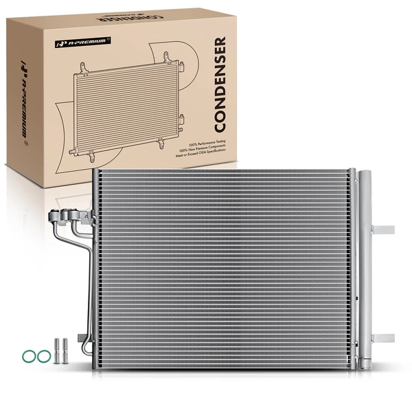 AC Condenser with Receiver Drier for 2013-2015 Ford Focus