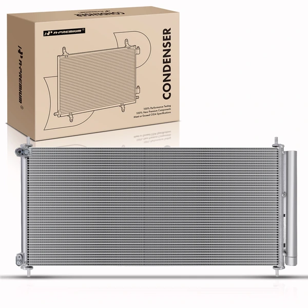 AC Condenser with Receiver Drier for Acura TLX 2015-2020 V6 3.5L L4 2.4L Sedan